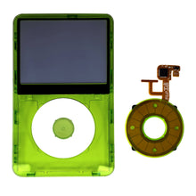 Load image into Gallery viewer, Clear Green Face Plate Clickwheel Button For Apple iPod Classic 5th Video