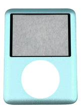 Load image into Gallery viewer, Light blue iPod-style portable media player with rectangular display screen and circular navigation wheel