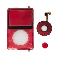 Load image into Gallery viewer, iPod Classic Clear Red Center Click Wheel Button Faceplate Face Plate 6th 7th
