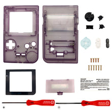 Load image into Gallery viewer, Replacement Housing for Nintendo Game Boy Pocket GBP Shell Clear Atomic Purple
