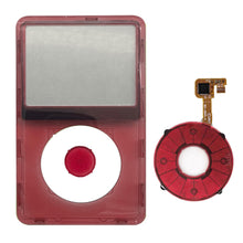 Load image into Gallery viewer, iPod Classic Clear Red Center Click Wheel Button Faceplate Face Plate 6th 7th
