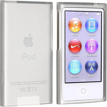 Load image into Gallery viewer, Apple iPod Nano 7th generation in silver with touchscreen display showing music, videos, fitness, podcasts, photos, and radio apps.
