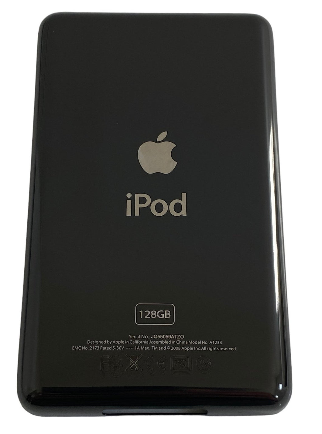 Black Back Plate Apple iPod Classic 6th 7th Housing Rear Thin Cover 128GB Rear