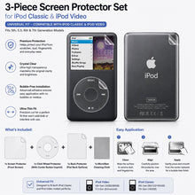 Load image into Gallery viewer, Screen Protector (Back + Wheel) for iPod Classic Video 5th 5.5 6th 7th Universal
