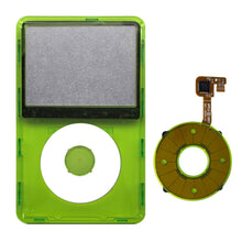 Load image into Gallery viewer, iPod Classic Clear Green Center Click Wheel Button Faceplate Face Plate 6th 7th
