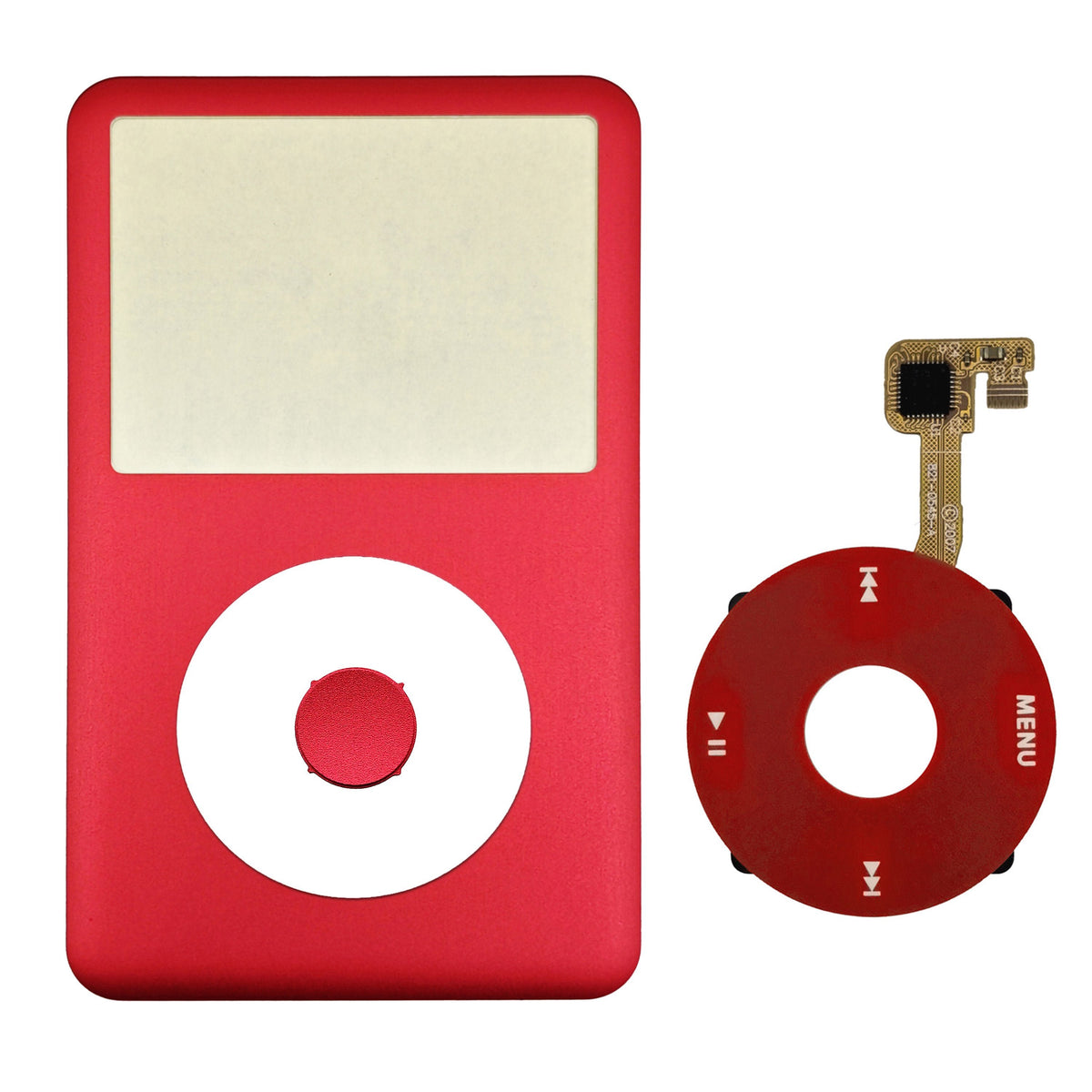 Red Face Plate Clickwheel Button For Apple iPod Classic 6th 7th Gen Re ...