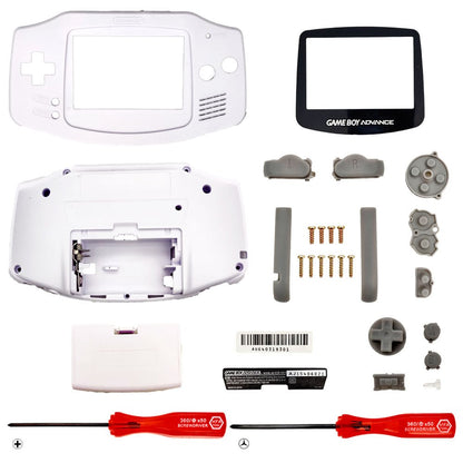 Replacement Housing for Nintendo GBA Game Boy Advance Shell Screen Arctic White