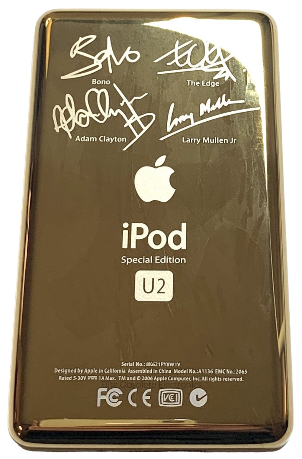 New Gold U2 Edition iPod Classic 5th 6th 7th Thick Back Bottom Rear Housing