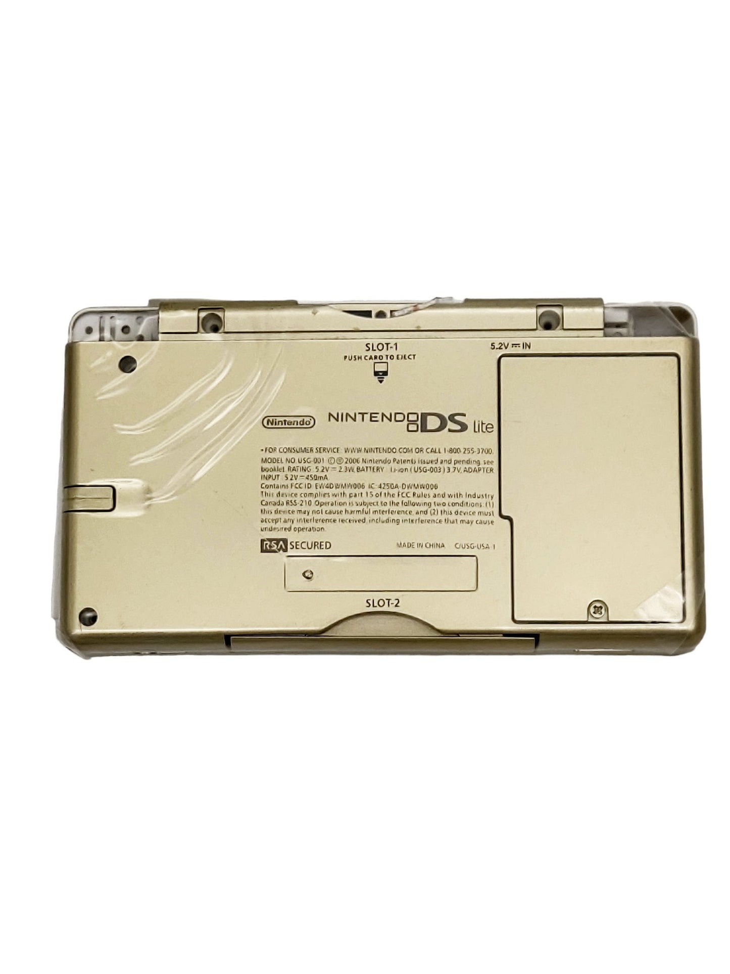 Replacement Housing for Nintendo DS Lite Glass Lens Shell Gold Zelda Triforce