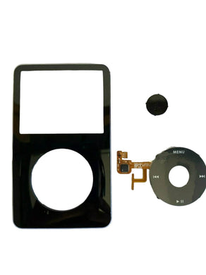 Black Face Plate Clickwheel Button For Apple iPod Classic 5th Gen Replacement - ResaleFirm