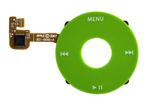 Load image into Gallery viewer, Green Apple iPod with circular click wheel interface and white menu controls, featuring circuit board connector.
