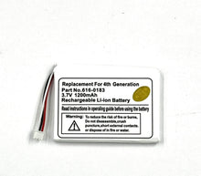 Load image into Gallery viewer, White 3.7V 1200mAh rechargeable Li-ion replacement battery with red and white connector wires.
