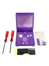 Load image into Gallery viewer, Replacement Housing for Nintendo GBA Game Boy Advance SP Shell Clear Purple Tool
