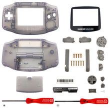 Load image into Gallery viewer, Replacement Housing for Nintendo GBA Game Boy Advance Shell Screen Glacier Gray

