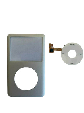 Silver Face Plate Clickwheel Button For Apple iPod Classic 6/7th Gen Replacement - ResaleFirm