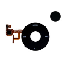 Load image into Gallery viewer, Black portable digital media player with circular touch wheel, MENU button, and playback controls

