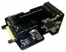 Load image into Gallery viewer, Black circuit board with gold connectors, microchips, and text reading 'READ INSTRUCTIONS BEFORE INSTALLING'
