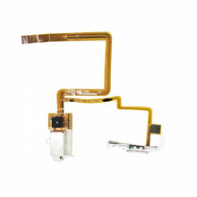 Load image into Gallery viewer, Gold polyimide flex cable with connector terminals and branching pathways for mobile device electronics.
