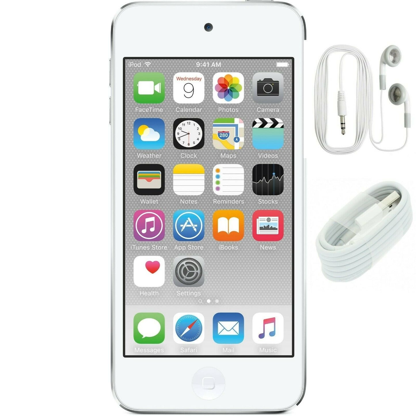 Apple iPod Touch 6th Generation 32GB - Silver - Works 100% A1574 Bundle Grade A