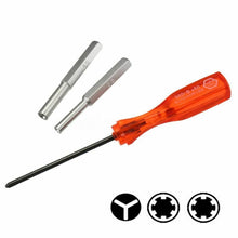 Load image into Gallery viewer, 3.8mm 4.5mm and Tri-wing Security Bit Screwdriver Nintendo NES SNES N64 Game Boy
