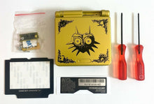 Load image into Gallery viewer, Housing for Nintendo GBA Game Boy Advance SP Shell Gold Zelda Majora&#39;s Mask
