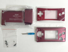 Load image into Gallery viewer, Replacement Housing for Nintendo Gameboy Micro Shell Faceplate Screen Red Tool
