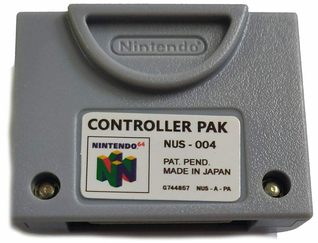 Nintendo 64 Memory Card Pak Controller Pack 256KB - New Replacement for NUS-004