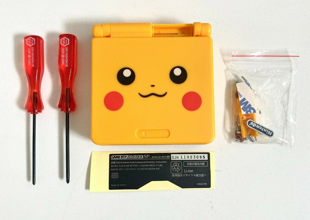 Replacement Housing for Nintendo GBA Game Boy Advance SP Shell Pikachu Yellow