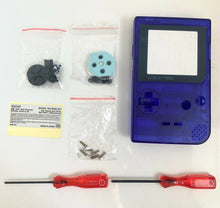 Load image into Gallery viewer, Replacement Housing for Nintendo Game Boy Pocket GBP Shell Clear Dark Purple
