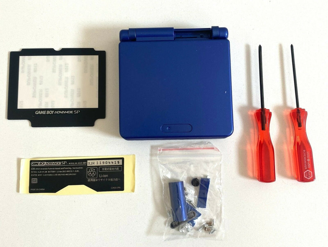 Replacement Housing for Nintendo GBA Game Boy Advance SP Shell Cobalt Blue