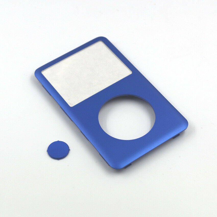 iPod Classic Blue Center Click Wheel Button Faceplate Face Plate 6th 7th Gen