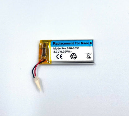 Replacement Battery for Apple iPod Nano 6th Generation A1366 16GB 8GB 616-0531