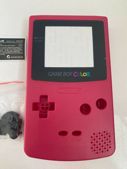 Replacement Housing for Nintendo Game Boy Color Lens GBC Shell Berry Red