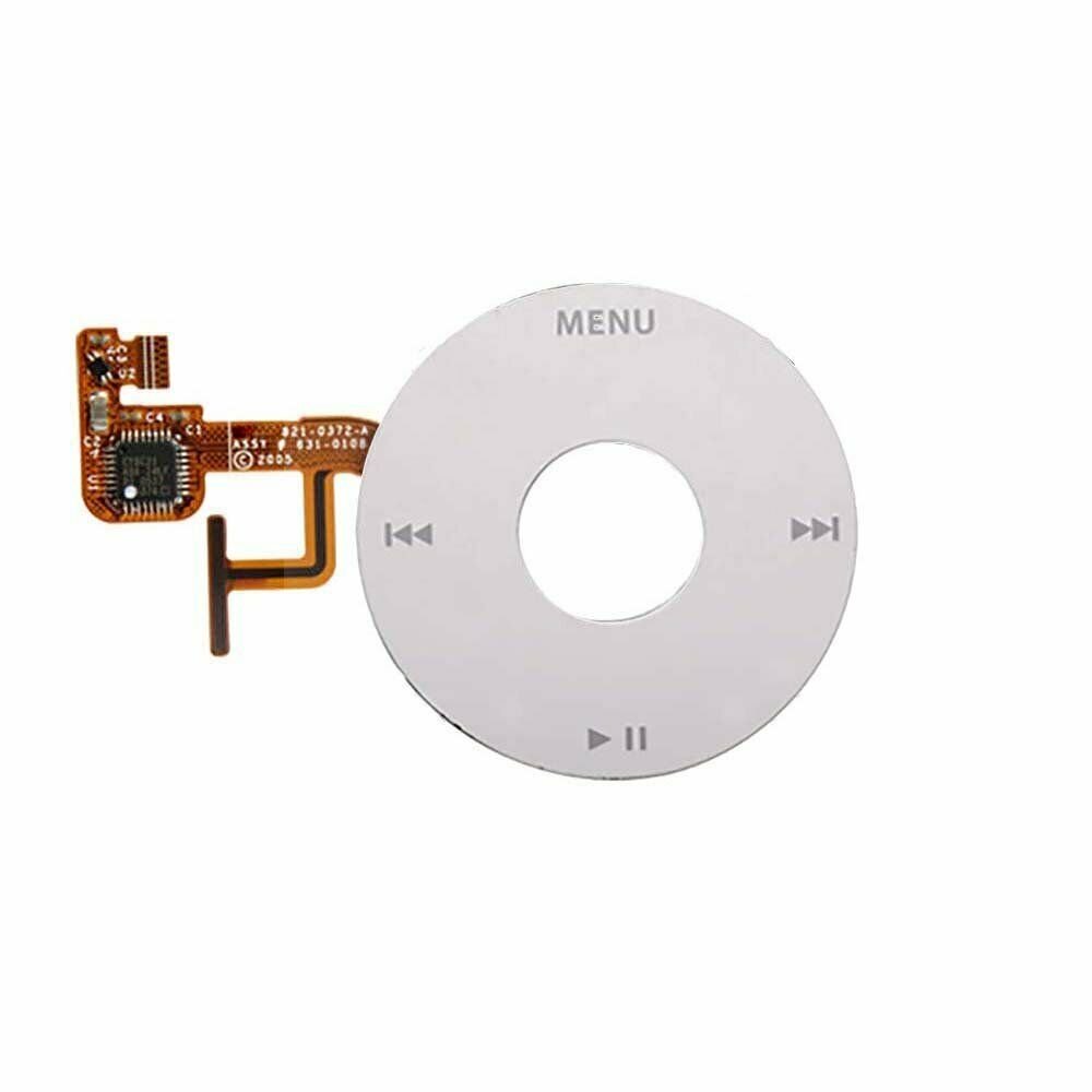 White Click Wheel Flex for iPod Classic Video 5th 5.5 gen 30gb 60gb 80