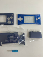 Load image into Gallery viewer, Replacement Housing for Nintendo Gameboy Micro Shell Faceplate Screen Blue Tool

