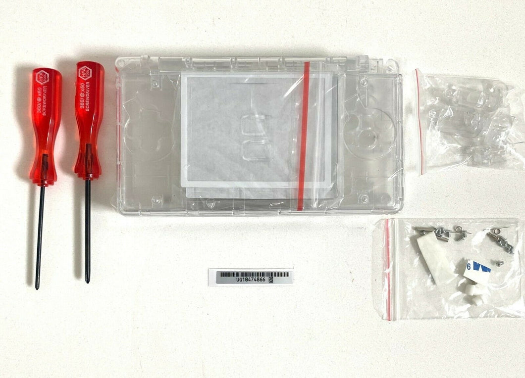 Replacement Housing for Nintendo DS Lite Glass Lens Shell Clear Transparent