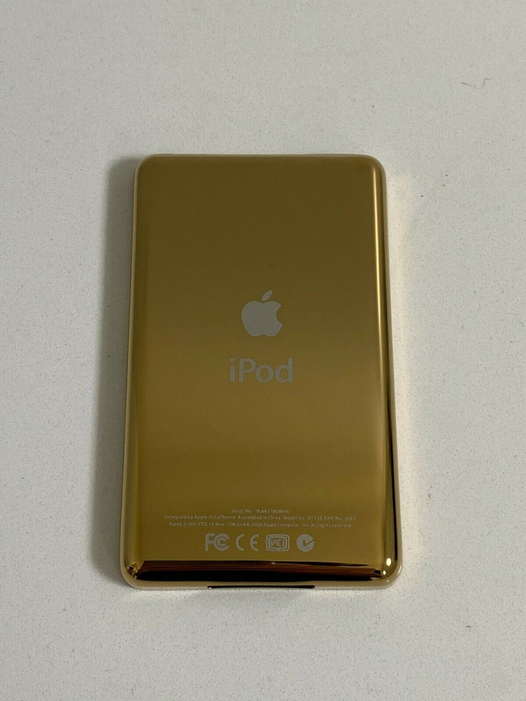 New Gold iPod Classic 5th 6th 7th Thin Back Bottom Rear Metal Chrome Blank GB