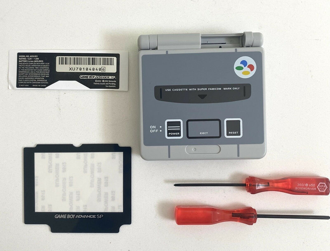 Replacement Housing for Nintendo GBA Game Boy Advance SP Shell Gray Famicom