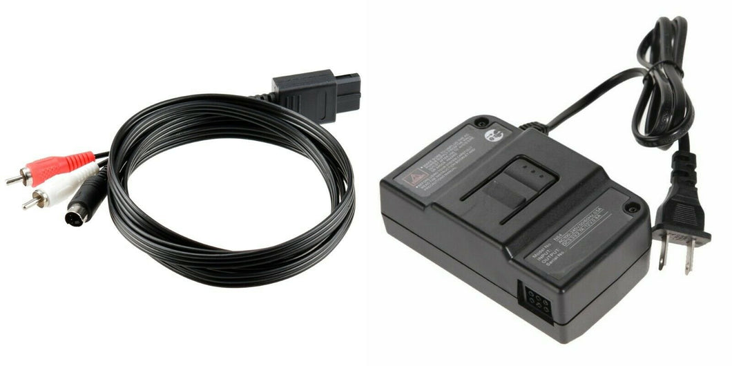 S-Video AV Power Adapter for Nintendo 64 N64 System Audio Video SNES Supply