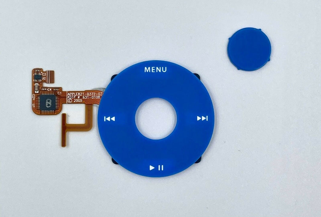 iPod Classic Blue Click Wheel / Center Button Flex Apple 5th 5.5 Gen Video 5