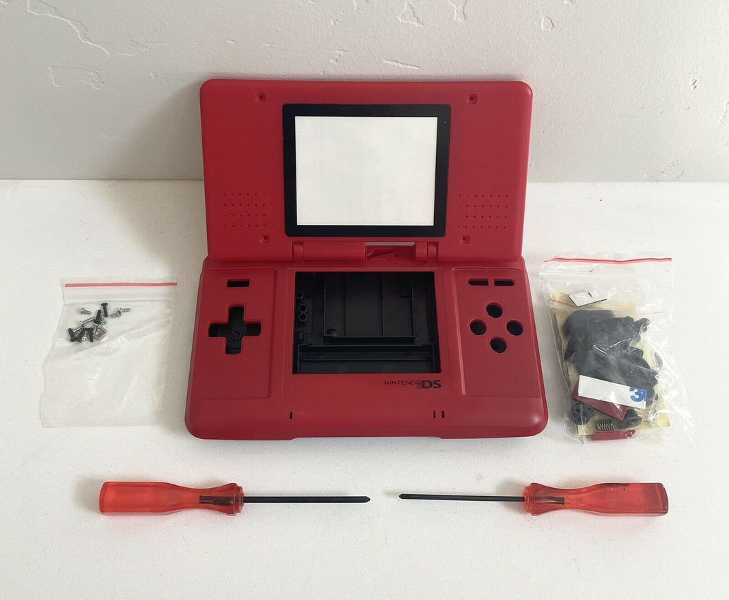 Replacement Housing for Original Nintendo DS Shell Screen Tools Red Black