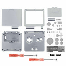 Load image into Gallery viewer, Replacement Housing for Nintendo GBA Game Boy Advance SP Shell Platinum Silver
