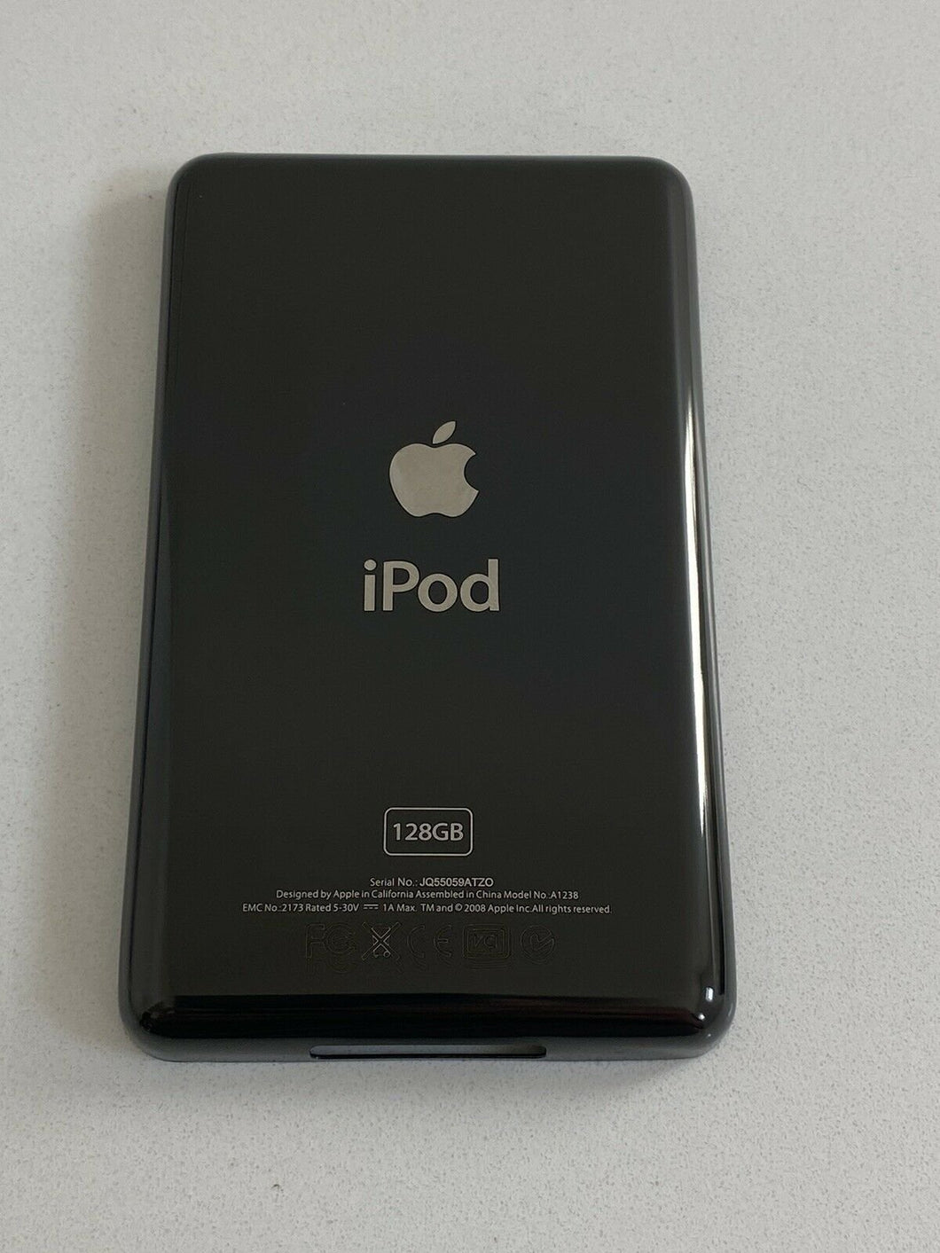 Black Back Plate Apple iPod Classic 6th 7th Housing Rear Thin Cover 128GB Rear