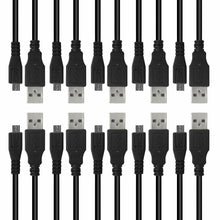 Load image into Gallery viewer, 10-1000 Wholesale Lot Black Micro USB Cable Charger Cord Samsung Galaxy S7 S6 S5
