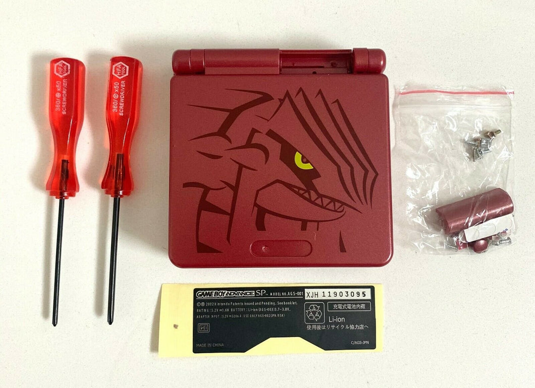 Replacement Housing for Nintendo GBA Game Boy Advance SP Shell Red Groudon